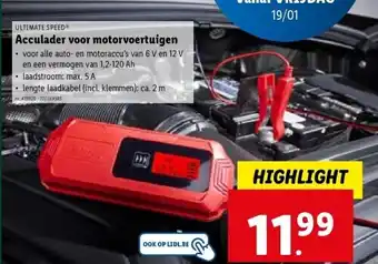 Lidl Acculader voor motorvoertuigen aanbieding