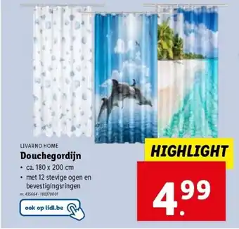 Lidl Douchegordijn aanbieding
