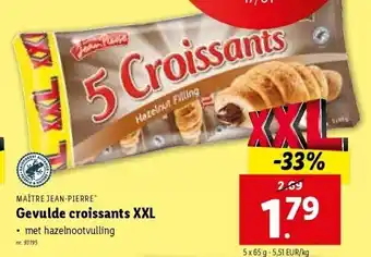 Lidl Gevulde croissants xxl aanbieding