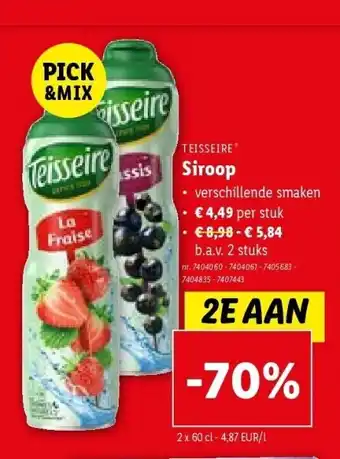 Lidl Siroop aanbieding