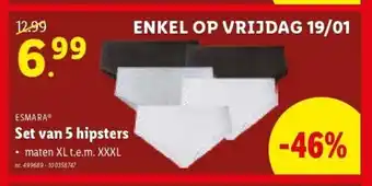 Lidl Set van 5 hipsters aanbieding