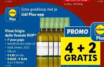 Lidl Pinot grigio delle venezie dop aanbieding