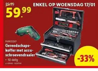 Gereedschapskoffer met accuschroevendraaier