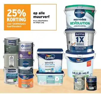 GAMMA Op alle muurverf aanbieding