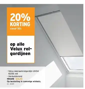 GAMMA Op alle velux rolgordijnen aanbieding