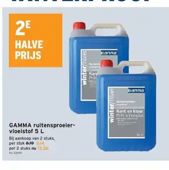 GAMMA Gamma ruitensproeiervloeistof 5 l aanbieding