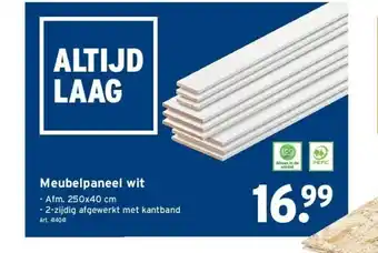 GAMMA Meubelpaneel wit aanbieding
