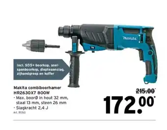 GAMMA Makita combiboorhamer hr2630x7 800w aanbieding