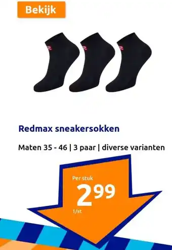 Action sneakersokken Maten 35 - 46 aanbieding