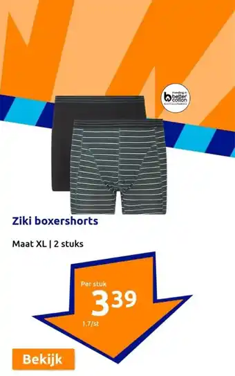 Action Boxershorts Maat XL aanbieding