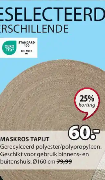 Jysk Maskros tapijt aanbieding