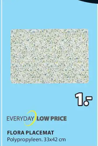 Jysk Flora placemat 33x42 cm aanbieding