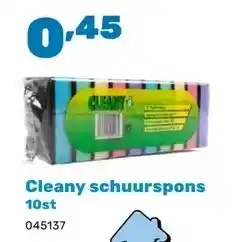 Happyland Cleany schuurspons 10st aanbieding
