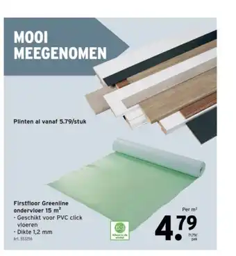 Firstfloor greenline ondervloer 15 m²