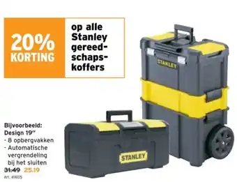 GAMMA Stanley gereed schapskoffers aanbieding