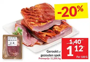 Intermarché Gerookt of gezouten spek aanbieding