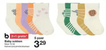 Zeeman Baby sokken aanbieding