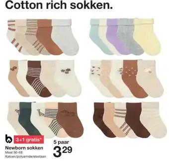 Zeeman Newborn sokken aanbieding