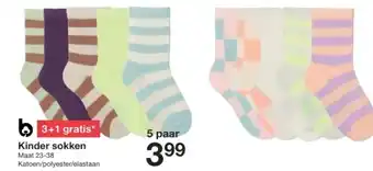 Zeeman Kinder sokken aanbieding