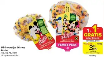 Carrefour Mini-worstjes disney aoste aanbieding