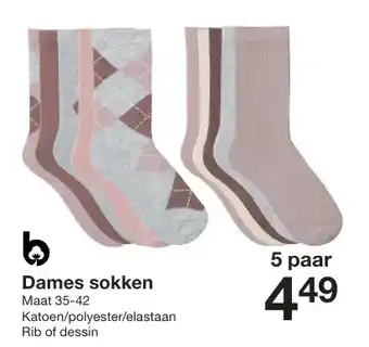 Zeeman Dames sokken aanbieding