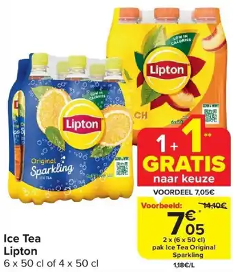 Carrefour Ice tea lipton aanbieding