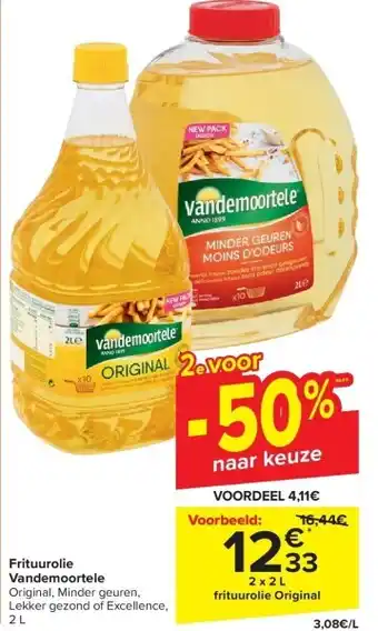 Carrefour Frituurolie vandemoortele aanbieding