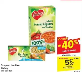 Carrefour Soep en bouillon liebig aanbieding
