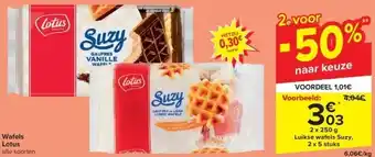 Carrefour Wafels lotus aanbieding