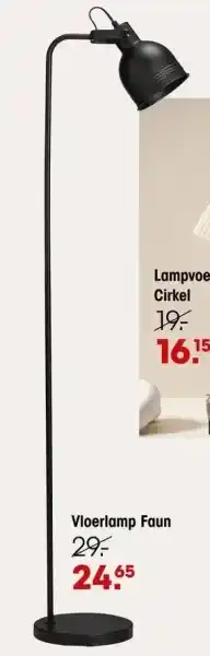 Kwantum Vloerlamp faun aanbieding