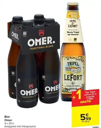 Carrefour Bier omer aanbieding
