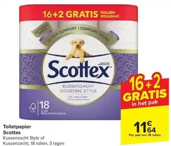 Carrefour Toiletpapier scottex aanbieding