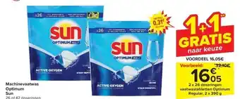 Carrefour Machinevaatwas optimum sun aanbieding