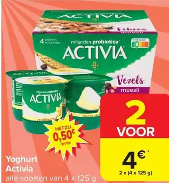 Carrefour Yoghurt activia aanbieding