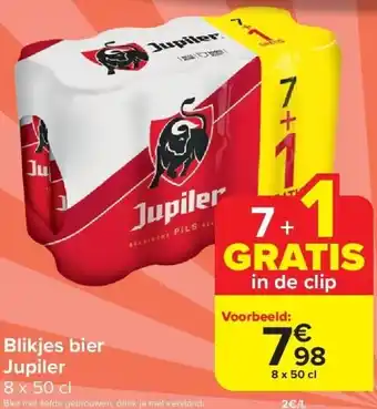 Carrefour Blikjes bier jupiler aanbieding