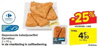 Carrefour Gepaneerde kabeljauwfi let carrefour aanbieding