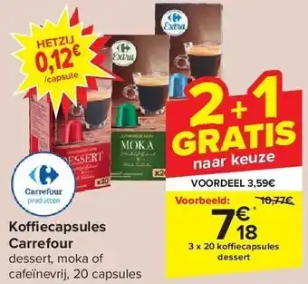 Carrefour Koffiecapsules carrefour aanbieding