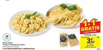 Carrefour Verse pasta traiteur trattoria carrefour aanbieding