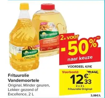 Carrefour Frituurolie vandemoortele aanbieding