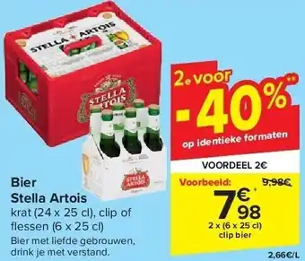 Carrefour Bier stella artois aanbieding