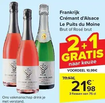 Frankrijk crémant d’alsace le puits du moine