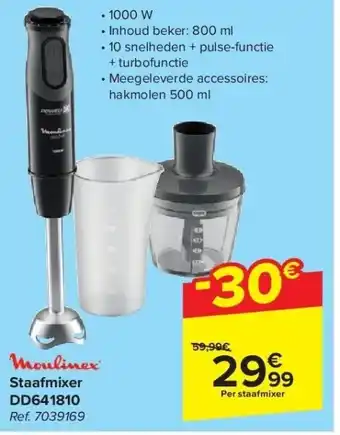 Carrefour Staafmixer dd641810 aanbieding