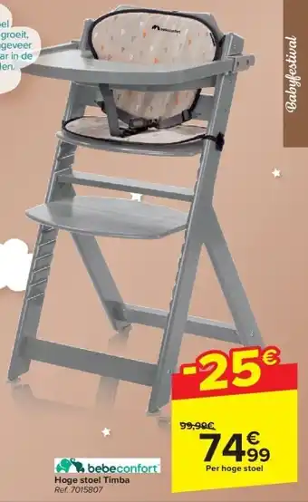 Carrefour Hoge stoel timba aanbieding