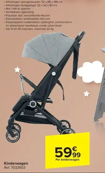 Carrefour Kinderwagen aanbieding