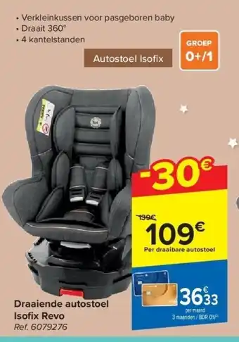 Draaiende autostoel isofi x revo