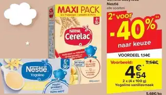 Carrefour Gamma babyfood nestlé aanbieding
