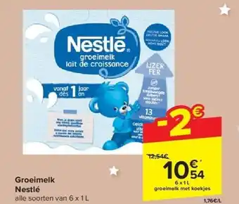 Carrefour Groeimelk nestlé aanbieding