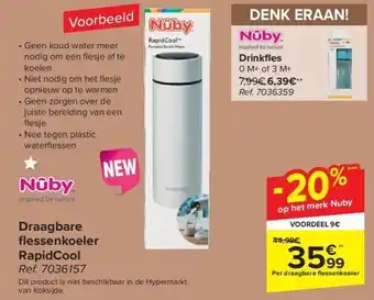 Carrefour Draagbare fl essenkoeler rapidcool aanbieding
