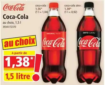 Norma Coca-Cola 1,5 litre aanbieding