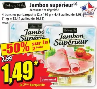 Jambon supérieur